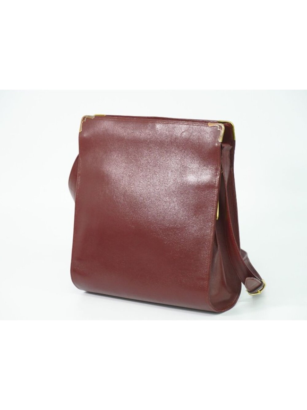 Cartier Must Line Shoulder Bag Leather Bordeaux - Picture 2 of 9